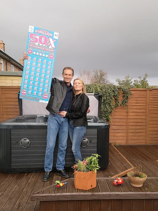 National Lottery winners Mark and Sara Plowright