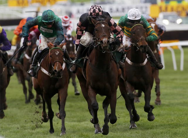 Ch’tibello, seen winning the County Hurdle, will step up in both class and trip to contest the Betway Aintree Hurdle