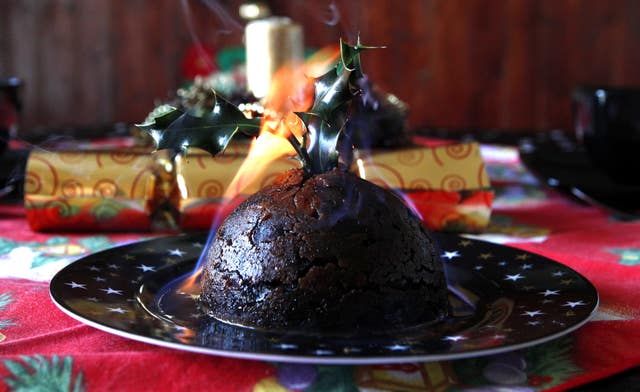 Christmas puddings were unaffacted by the weather, according to the university (Peter Byrne/PA).