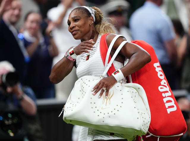 Serena Williams walks off Centre Court