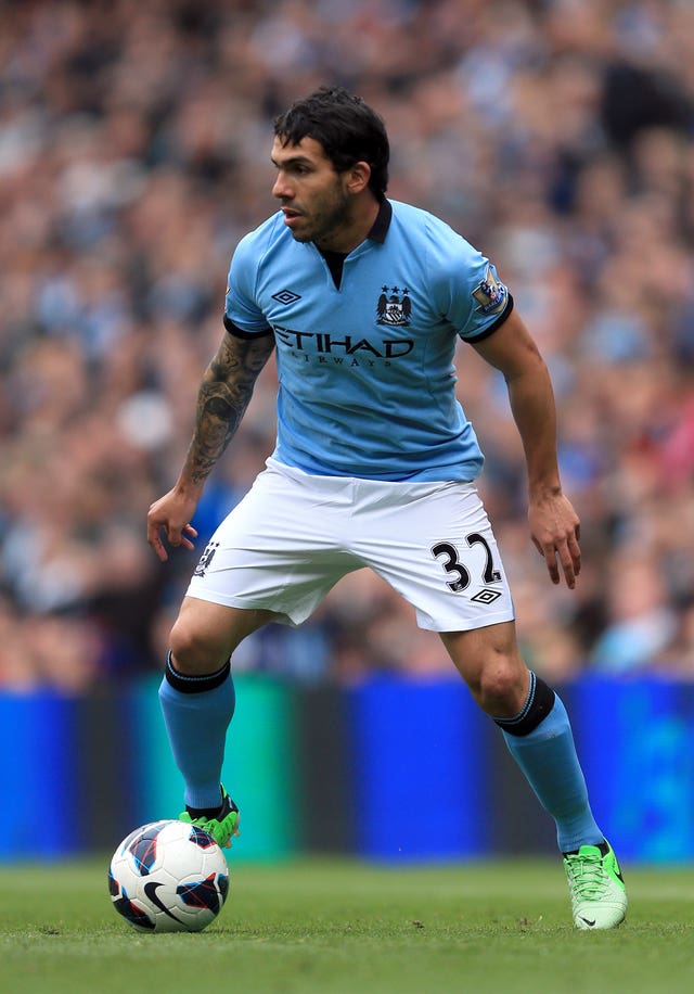 Carlos Tevez's eventful time at City ended in 2013