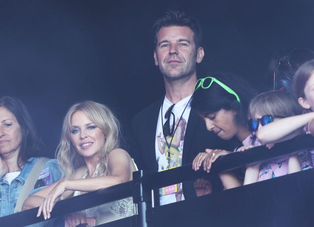 Kylie Minogue and boyfriend Paul Solomons