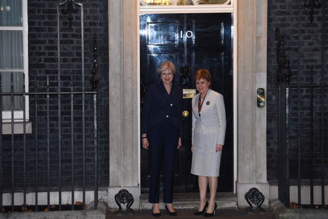 Theresa May and Nicola Sturgeon
