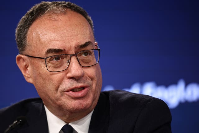 Bank of England governor Andrew Bailey