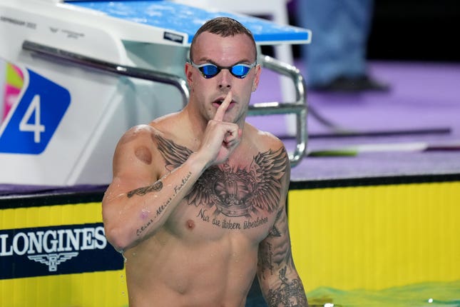 Kyle Chalmers seemingly responded to reports on his personal life (Tim Goode/PA)