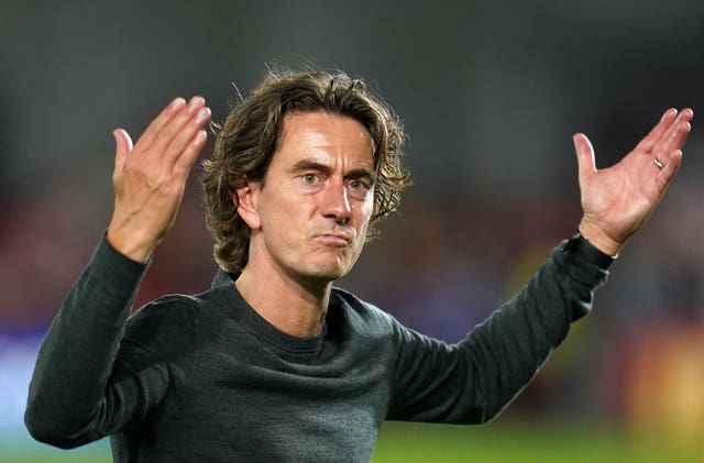 Brentford manager Thomas Frank saw his side topple Arsenal