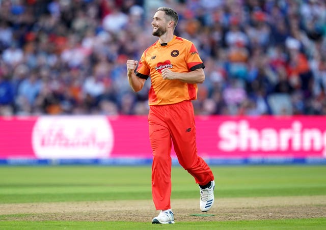 Chris Woakes, fresh from winning the prestigious Compton-Miller Medal for player of the series in the Ashes, returned to action in The Hundred as his Birmingham Phoenix side defeated Oval Invincibles (David Davies/PA)