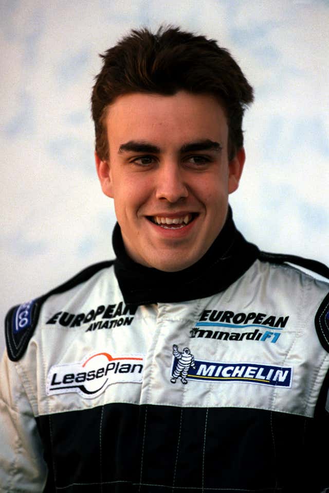 Fernando Alonso made his Formula One debut with Minardi