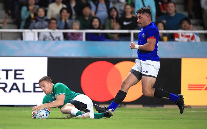 Ireland went on to beat Samoa with ease