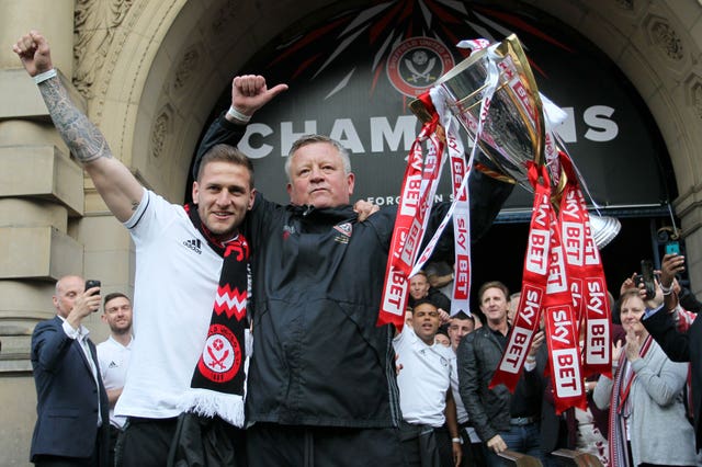 Chris Wilder led Sheffield United from League One to the Premier League 