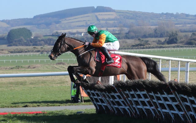 Papal Lodge in action at Punchestown
