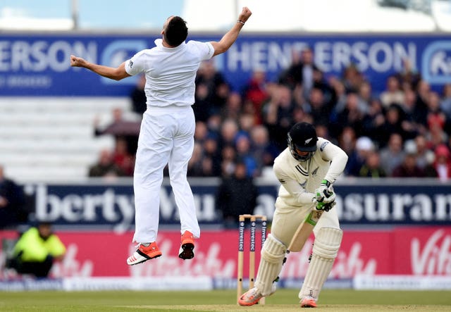 James Anderson took his 400th Test wicket against New Zealand in 2015