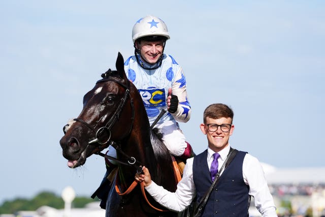 Oisin Murphy seen celebrating a winner at Royal Ascot last month