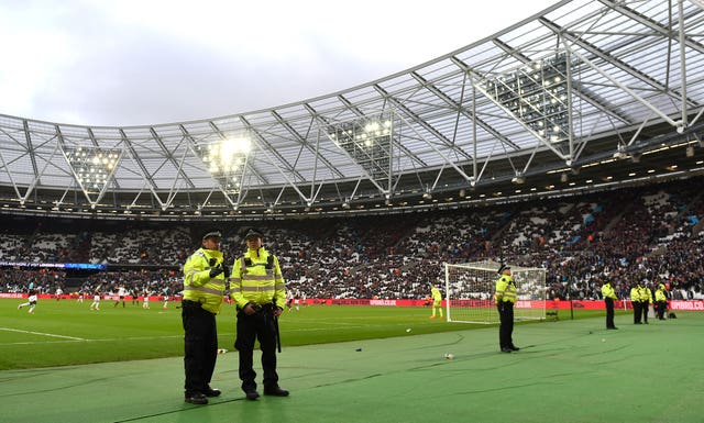 Security and safety at the London Stadium is again under the spotlight (Daniel Hambury/PA Images)