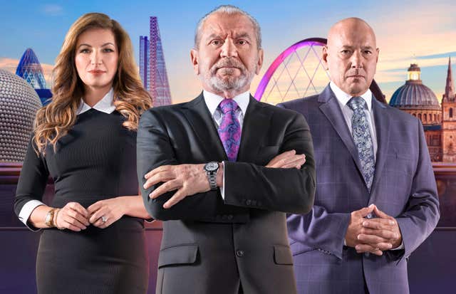 Karren Brady, Lord Sugar and Claude Littner 