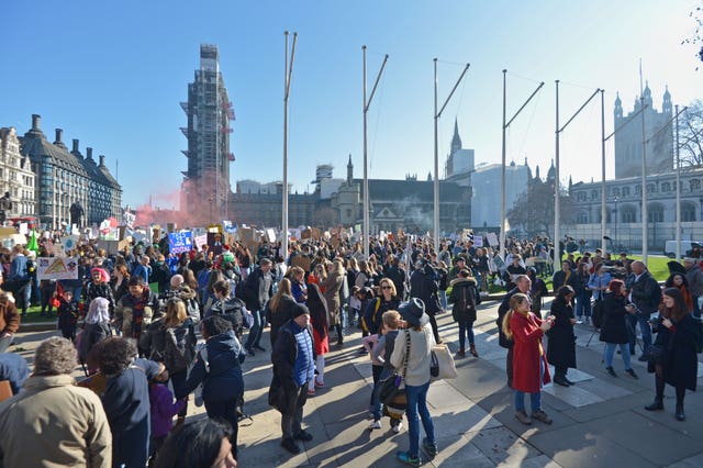 Climate change protest