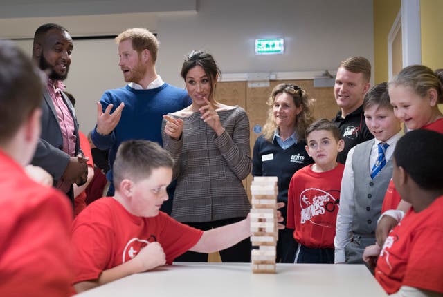 Harry and Meghan in Cardiff