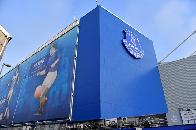 The funeral procession will pass to the south of Everton's ground (Dave Howarth/PA)