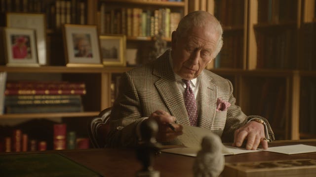 The King writing a tribute to Sir David Attenborough to celebrate the broadcaster’s birthday