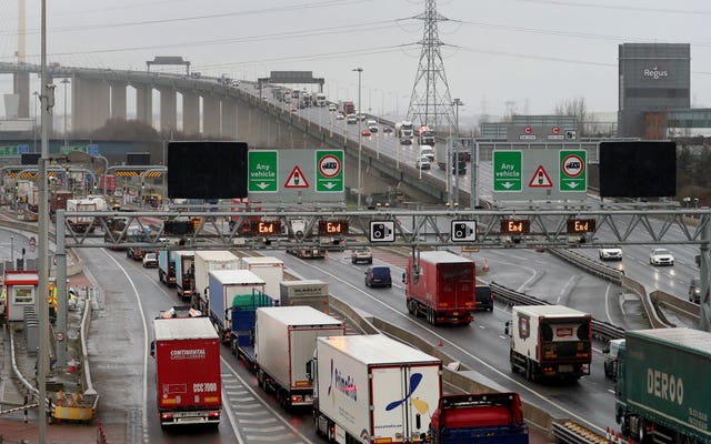 It will ease congestion on the Dartford Crossing (PA)