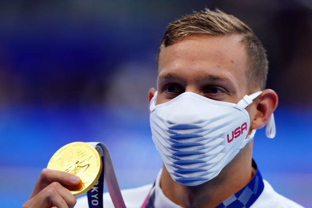 Caeleb Dressel has won five golds at these Olympics (Adam Davy/PA)