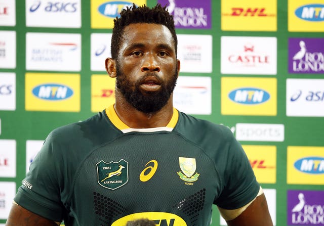 Rassie Erasmus says Siya Kolisi, pictured, was treated differently to Alun Wyn Jones by referee Nic Berry