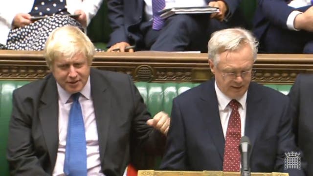 Boris Johnson and David Davis