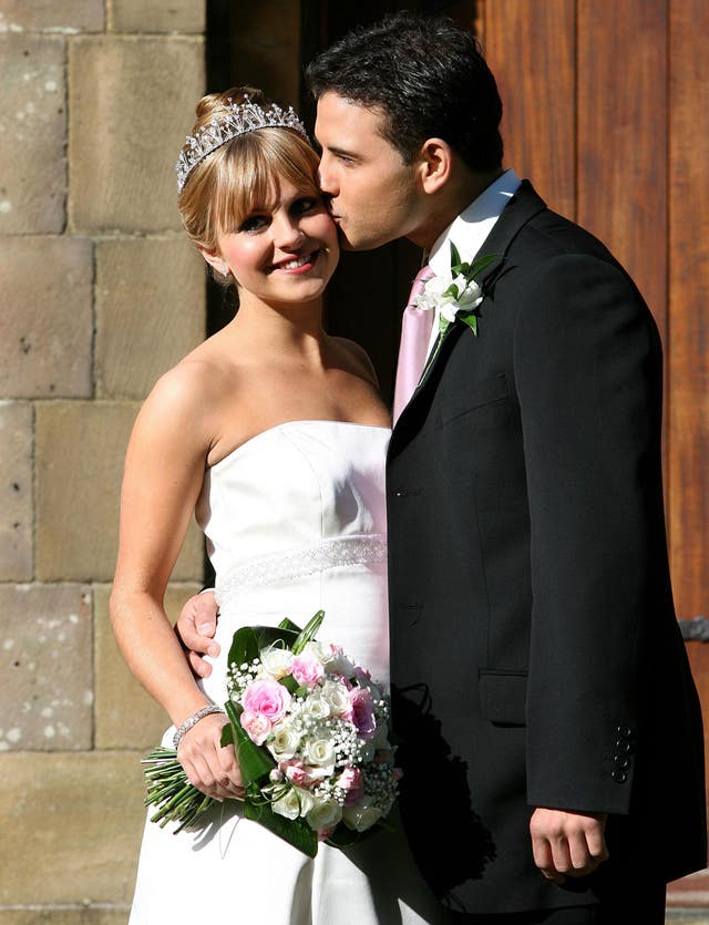 The Coronation Street wedding of Sarah Platt (Tina O’Brien) and Jason Grimshaw (Ryan Thomas) 