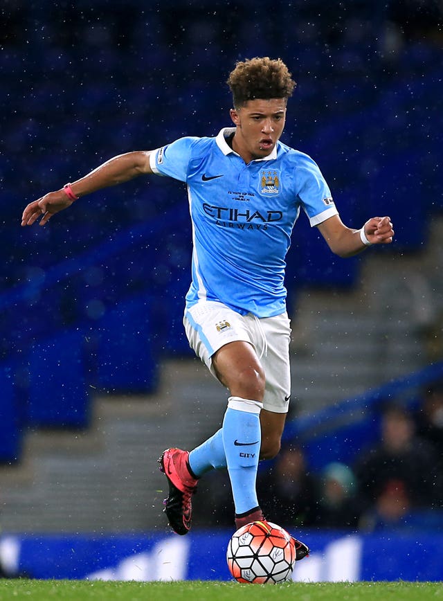 Sancho shone in the City Academy but left the club in 2017