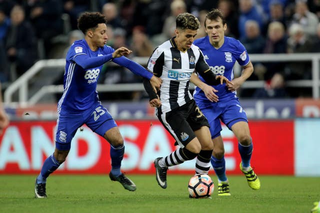 Newcastle United’s Yasin ben el-Mhanni