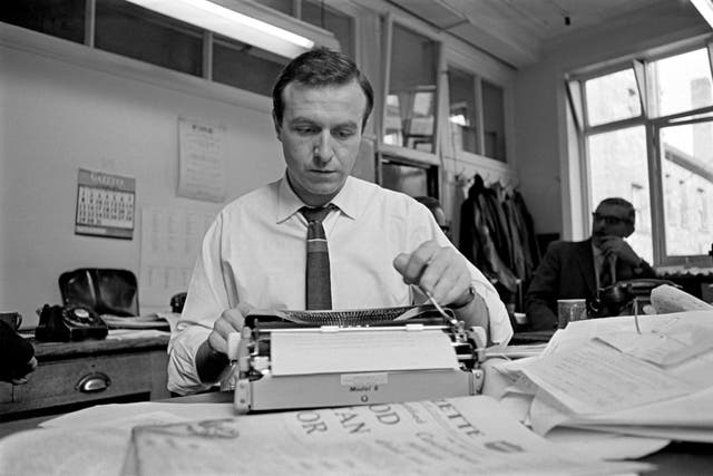While his playing career continued, Jimmy Armfield writes his column for the Blackpool Gazette in 1967 