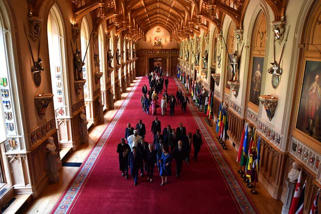 Commonwealth leaders at Windsor Castle for their retreat. (Ben Stansall/PA)