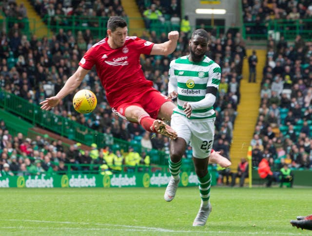 Aberdeen’s Scott McKenna, left, is back in the squad