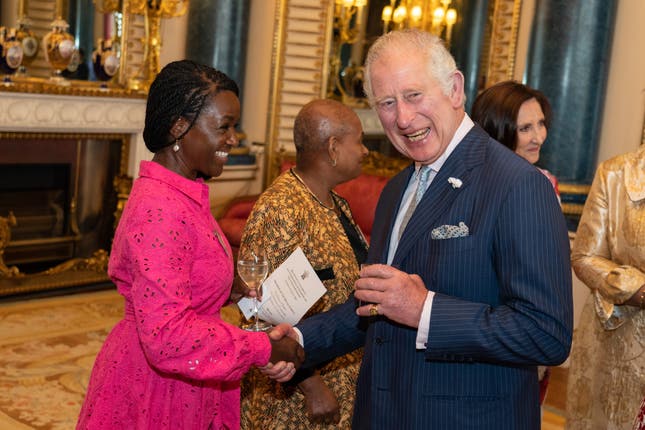 Charles meets TV presenter Diane Louise Jordan
