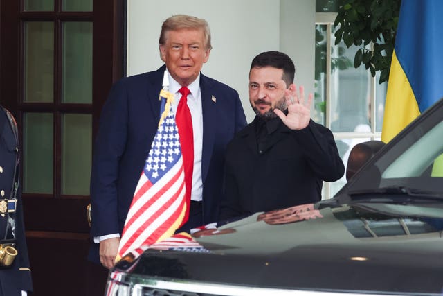 Trump and Zelensky