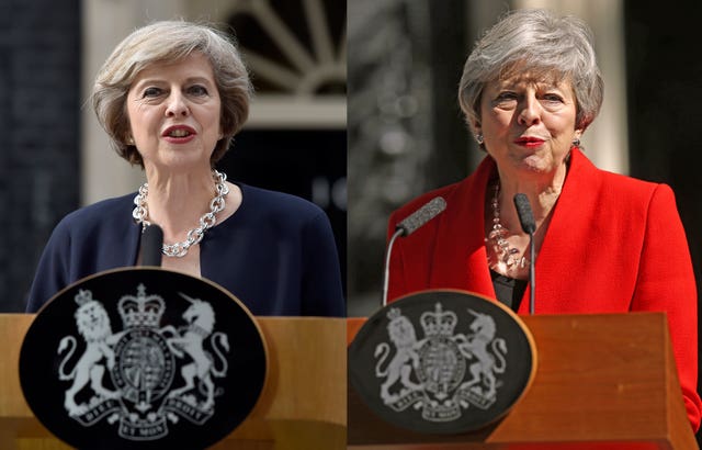 Theresa May combination photo