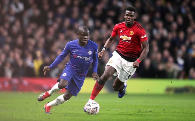 Paul Pogba, right, has thrived under the new management team at Old Trafford