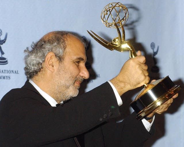 Alan Yentob with an Emmy