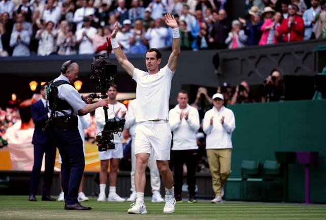 Andy Murray soaked up the acclaim on Centre Court