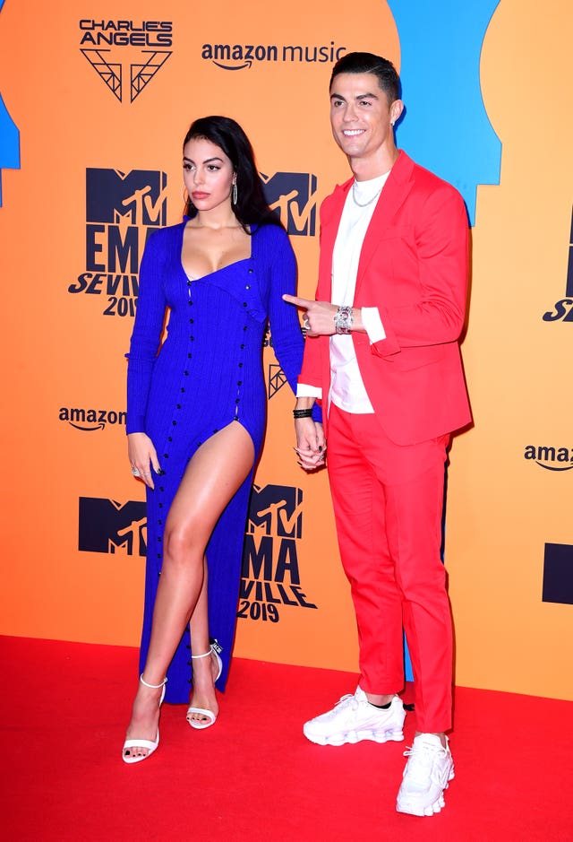 Georgina Rodriguez and Cristiano Ronaldo in 2019