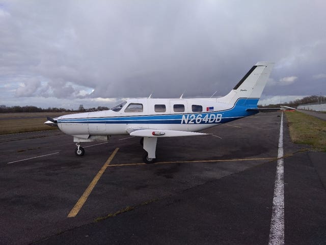 The Piper Malibu aircraft in which Emiliano Sala died