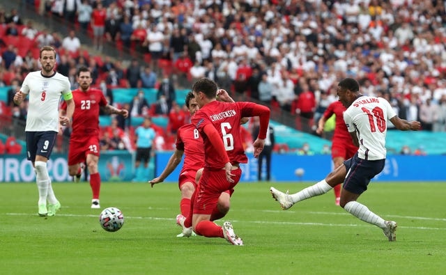 England started well, with Raheem Sterling threatening 