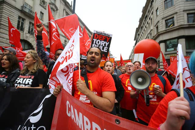 TUC rally - London