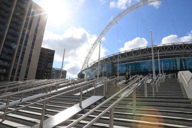 A view outside Wembley Stadium