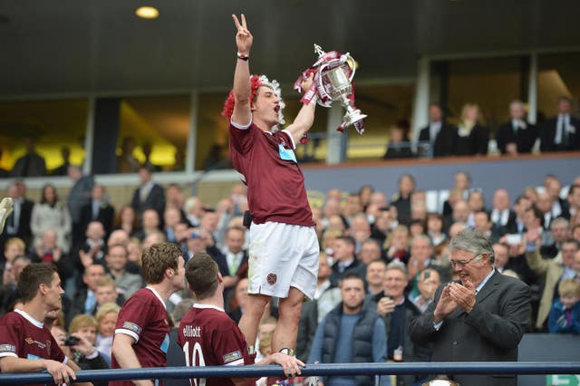 Rudi Skacel was the Hearts hero in 2012