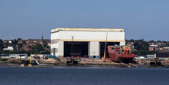 RRS Sir David Attenborough hull launch