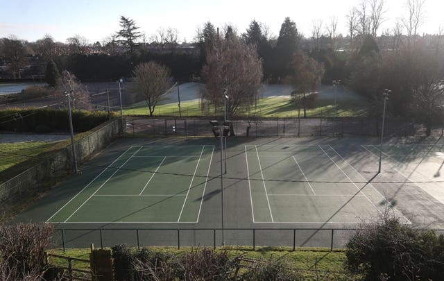 Tennis courts have been closed during lockdown