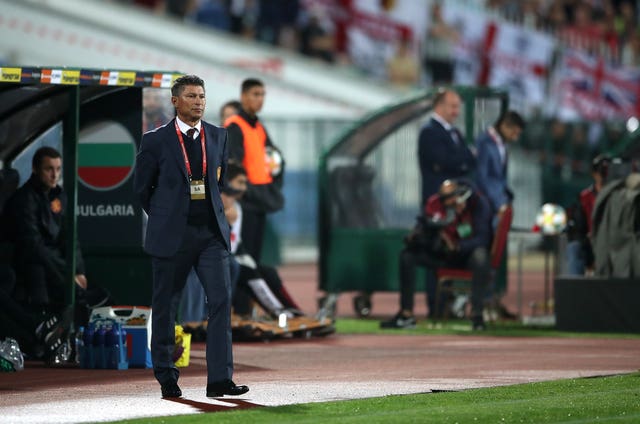 Bulgaria head coach Krasimir Balakov claimed not to hear any racism on Monday night
