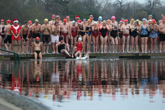 Christmas Serpentine swim 2018