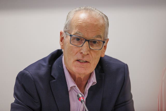 Gerry Kelly speaks at the Policing Board Accountability meeting
